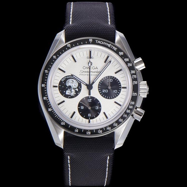 SPEEDMASTER MOONWATCH SNOOPY BLACK BEZEL TEXTILE