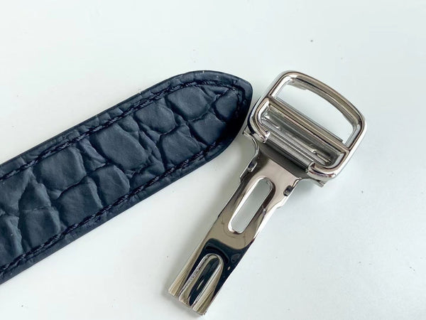 TANK SOLO QUARTZ LUNETTA DIAMANTI PELLE DI COCCODRILLO