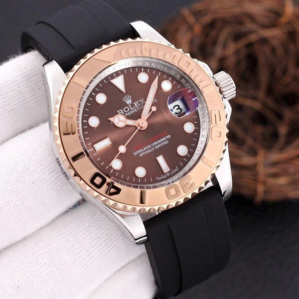 YACHT-MASTER STEEL CASE RUBBER STRAP