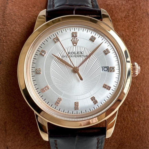 OYSTER PERPETUAL 40MM LEATHER STRAP