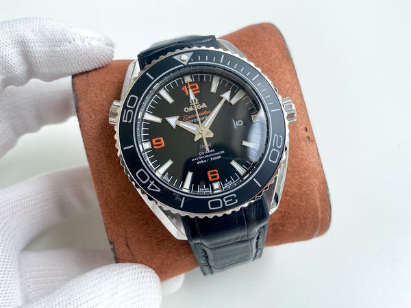 SEAMASTER PLANET OCEAN 600 ACCIAIO CERAMICA NERA PELLE