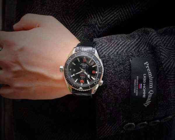 SEAMASTER PLANET OCEAN 600 ACCIAIO CERAMICA NERA PELLE