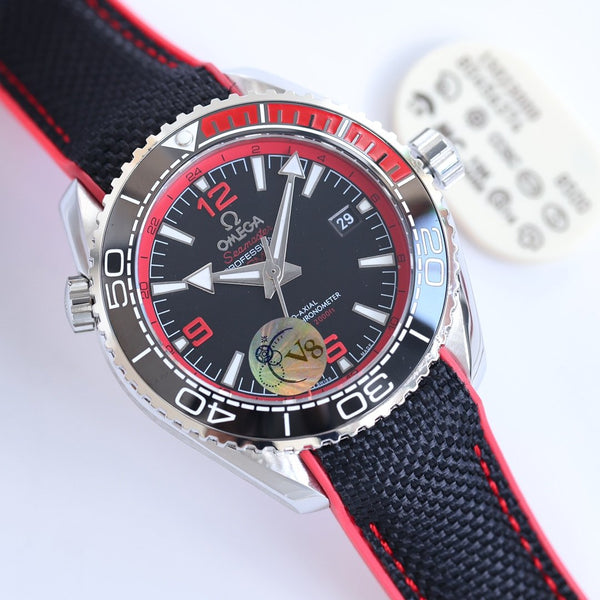 SEAMASTER PLANET OCEAN 600 STEEL CASE BLACK RED BEZEL