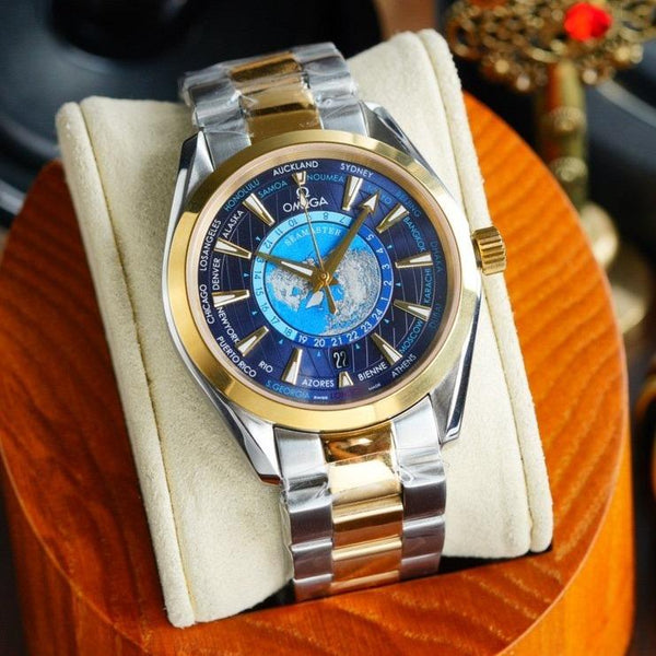 SEAMASTER AQUA TERRA 150M WORLDTIMER TWO TONE