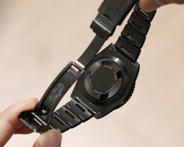 SUBMARINER 40MM CUSTOM ALL BLACK GREEN BEZEL