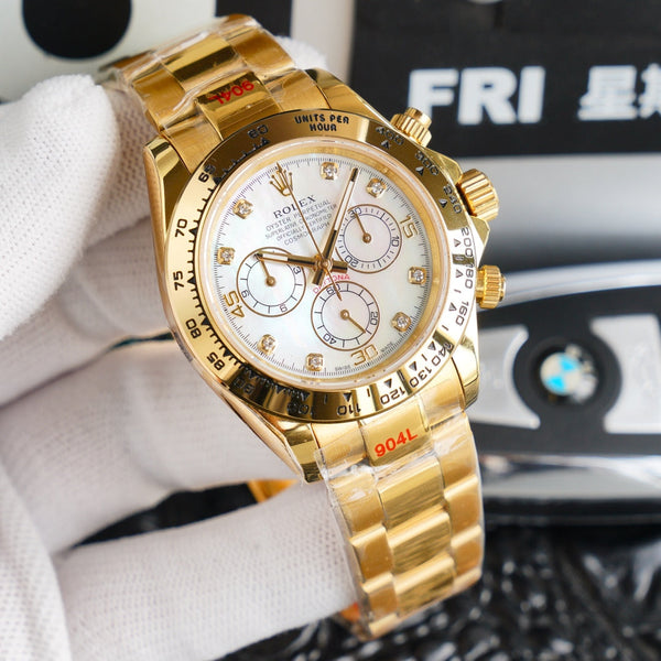 DAYTONA GOLD 40MM DIAMOND NUMERALS