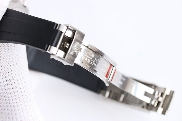 SUBMARINER DATE 40MM CUSTOM STEEL GREEN BEZEL BLACK BEAR DIAL