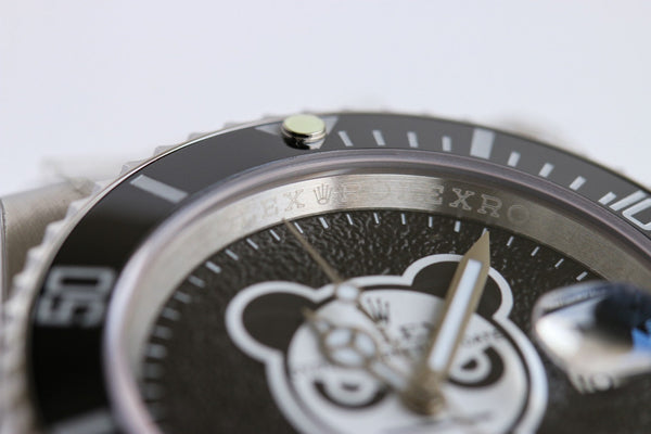 SUBMARINER DATE 40MM CUSTOM BLACK BEZEL BLACK BEAR DIAL