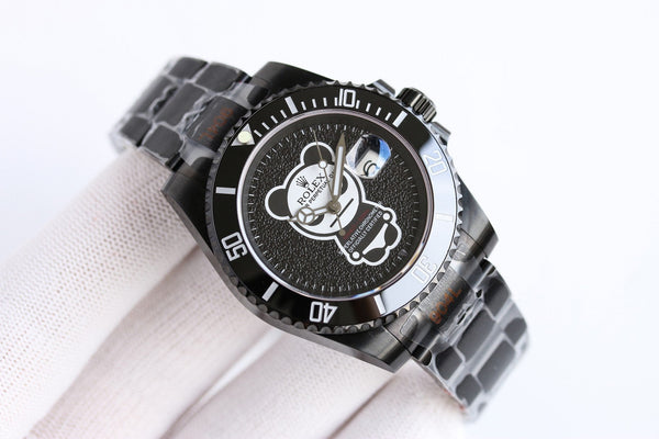 SUBMARINER DATE 40MM LUNETTA NERA PERSONALIZZATA