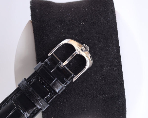 DATEJUST 40MM CASSA IN ACCIAIO CON LUNETTA LISCIA E PELLE NERA