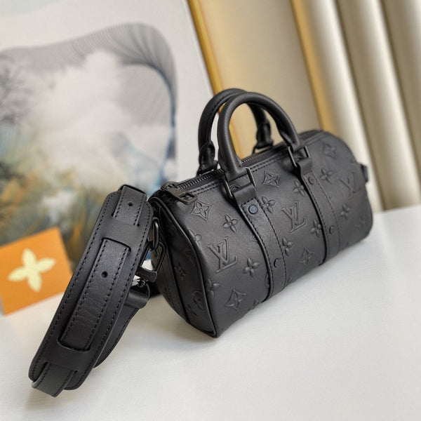 KEEPALL XS 21CM SIGILLO MONOGRAMMA NERO