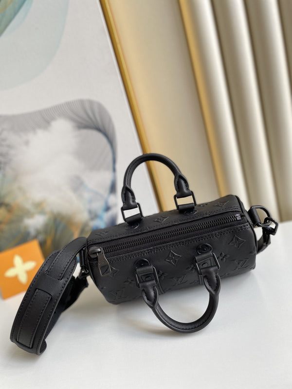 KEEPALL XS 21CM SIGILLO MONOGRAMMA NERO