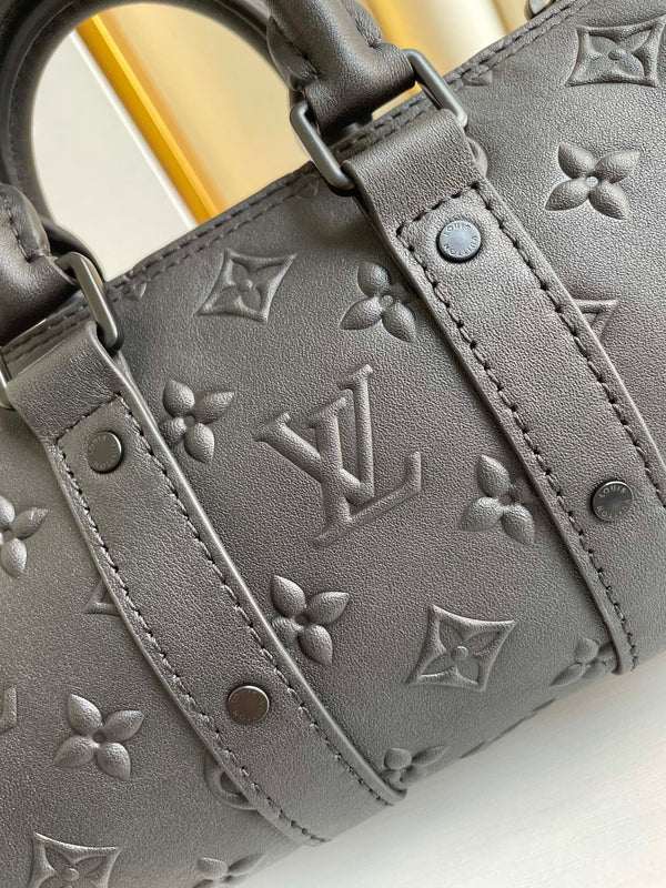 KEEPALL XS 21CM SIGILLO MONOGRAMMA NERO