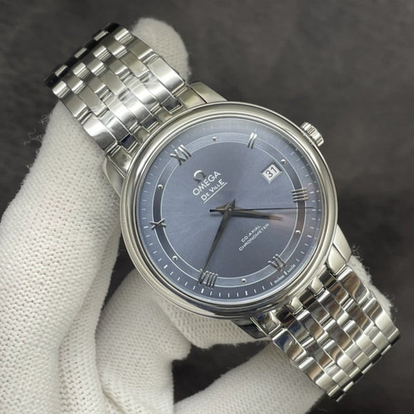DEVILLE PRESTIGE 39,5 MM ACCIAIO QUADRANTE BLU
