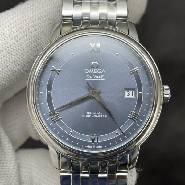 DEVILLE PRESTIGE 39,5 MM ACCIAIO QUADRANTE BLU