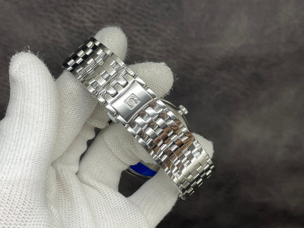 DEVILLE PRESTIGE 39,5 MM ACCIAIO QUADRANTE BLU