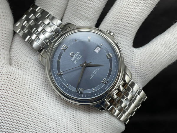 DEVILLE PRESTIGE 39,5 MM ACCIAIO QUADRANTE BLU