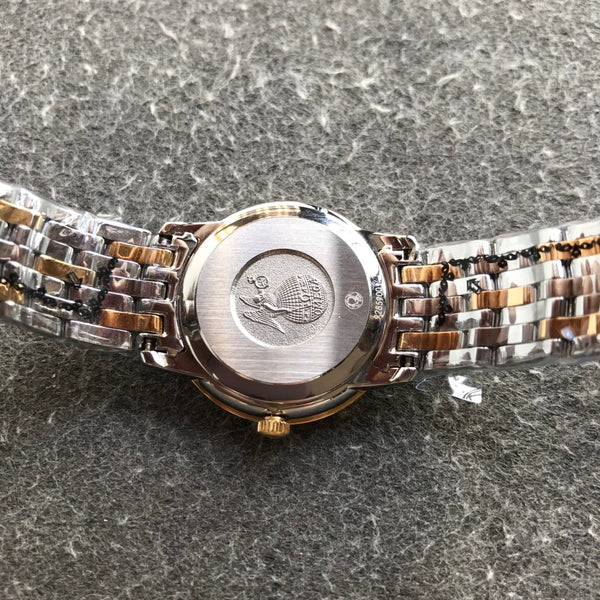 DEVILLE PRESTIGE 27MM QUARTZ GOLD STEEL DIAMOND NUMERALS