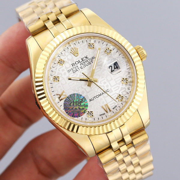 DATEJUST 41M GOLD CASE FLUTED MOTIF DIAL