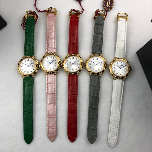 BALLON BLEU 36MM GOLD CASE DIAMOND NUMERALS