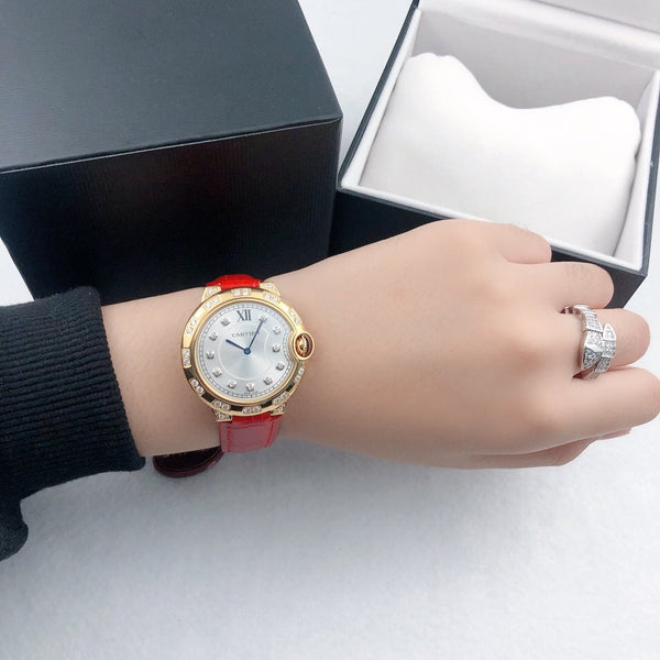 BALLON BLEU 36MM GOLD CASE DIAMOND NUMERALS