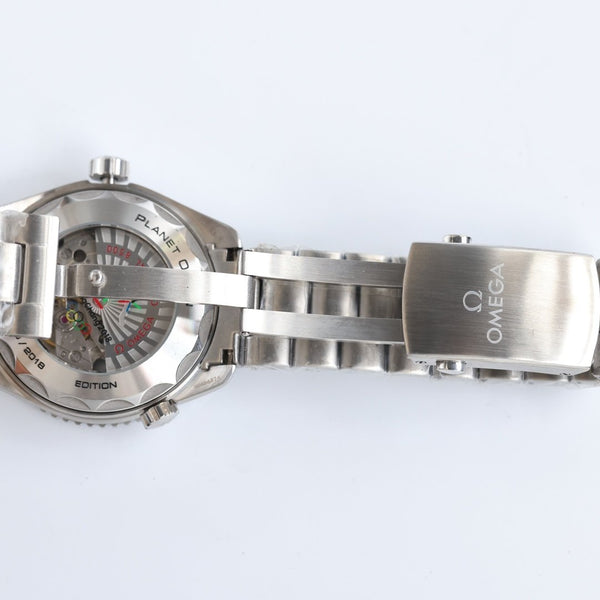 SEMASTER PLANET OCEAN 600M CERAMIC BLUE DIAL STEEL BRACELET