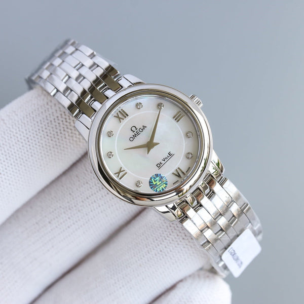 DEVILLE PRESTIGE 27MM QUARTZ STEEL CASE MOP DIAL