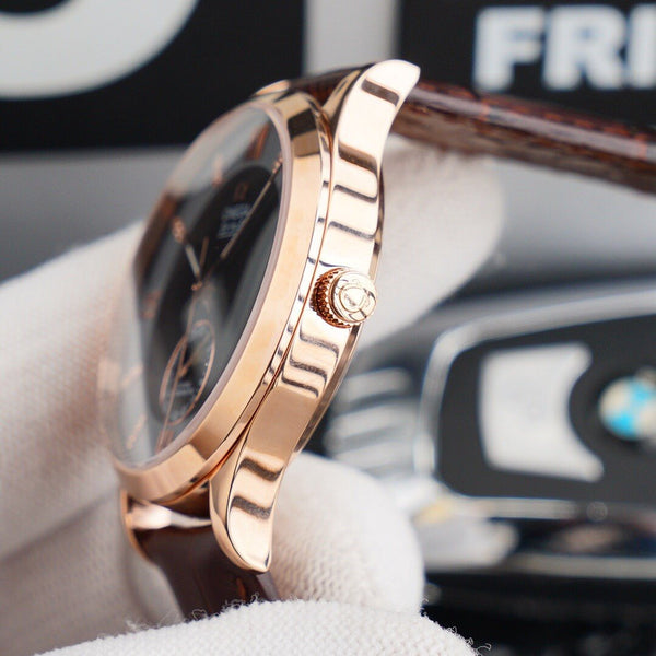 DEVILLE CHRONOMETER 40MM MOONPHASE GREY BLACK DIAL