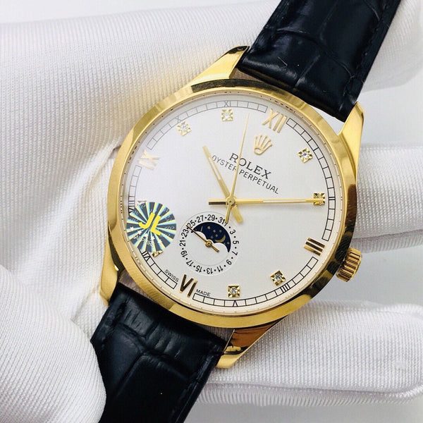 OYSTER PERPETUAL 41 FASI LUNA CASSA IN ORO