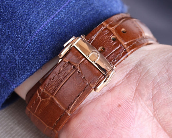 SEAMASTER AQUA TERRA 150M CO-AXIAL GOLD CASE LEATHER