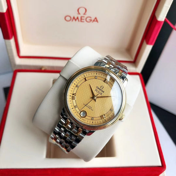 DE VILLE PRESTIGE 39.5 GOLD CASE YELLOW DIAL