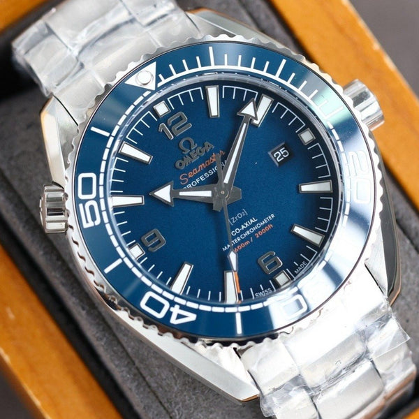 SEAMASTER PROFESSIONAL PLANET OCEAN 600M BRACCIALE IN CERAMICA BLU E ACCIAIO