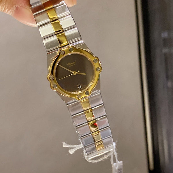 ST MORITZ 28MM QUARTZ GOLD STEEL