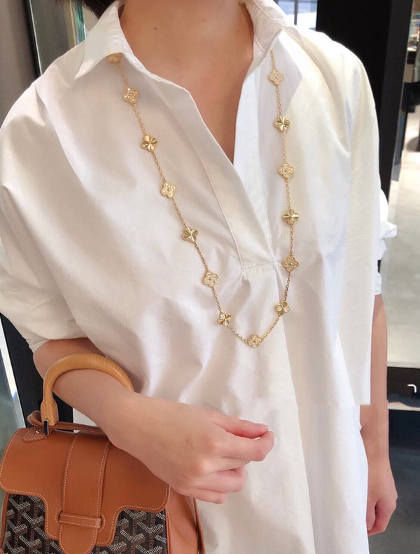 CLOVER 20 MOTIFS DIAMOND GOLD