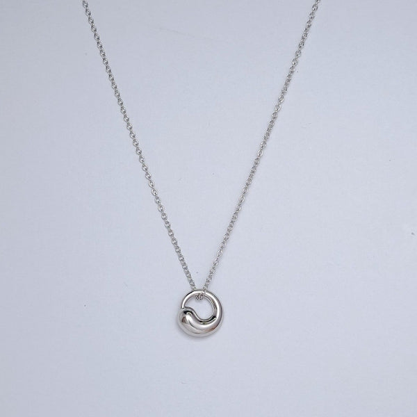 SNAIL PEDANT SILVER NECKLACE