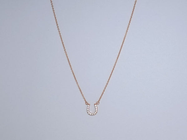 COLLANA CON PEDANTE DI DIAMANTI A U