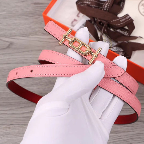 CINTURA H FIBBIA ORO IMPORTATA DALL'ITALIA PELLE 13MM