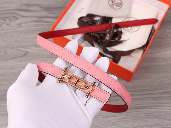 CINTURA H FIBBIA ORO IMPORTATA DALL'ITALIA PELLE 13MM