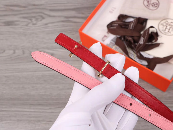 CINTURA H FIBBIA ORO IMPORTATA DALL'ITALIA PELLE 13MM