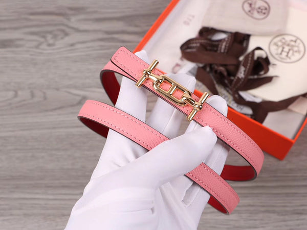 CINTURA H FIBBIA ORO IMPORTATA DALL'ITALIA PELLE 13MM