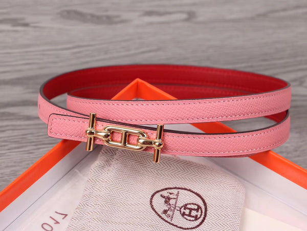 CINTURA H FIBBIA ORO IMPORTATA DALL'ITALIA PELLE 13MM