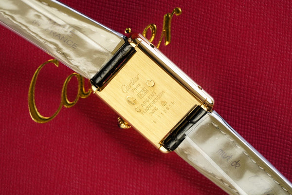 TANK MUST DE SOLO 30MM CASSA IN ORO CINTURINO IN PELLE