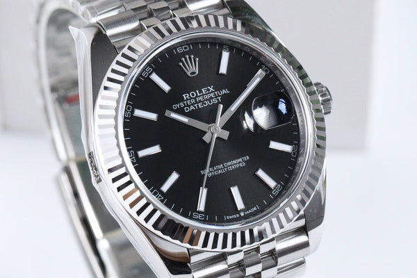 DATEJUST 36MM SILVER BLACK DIAL