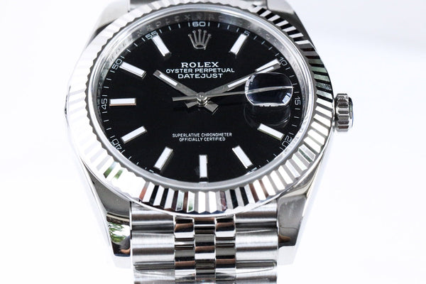 DATEJUST 36MM SILVER BLACK DIAL