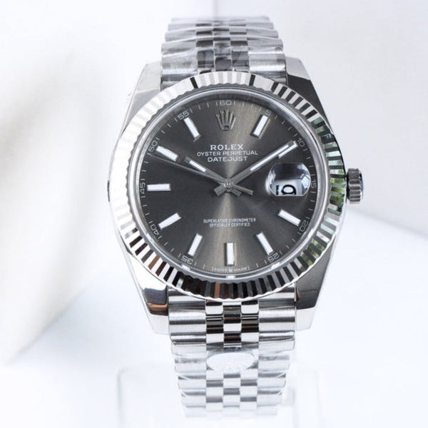 DATEJUST 41 GREY DIAL SILVER CASE