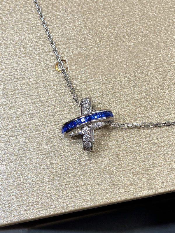 LIENS DIAMOND SILVER NECKLACE