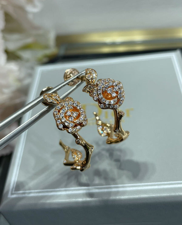 ROSE BAGATELLE DIAMOND EARRINGS