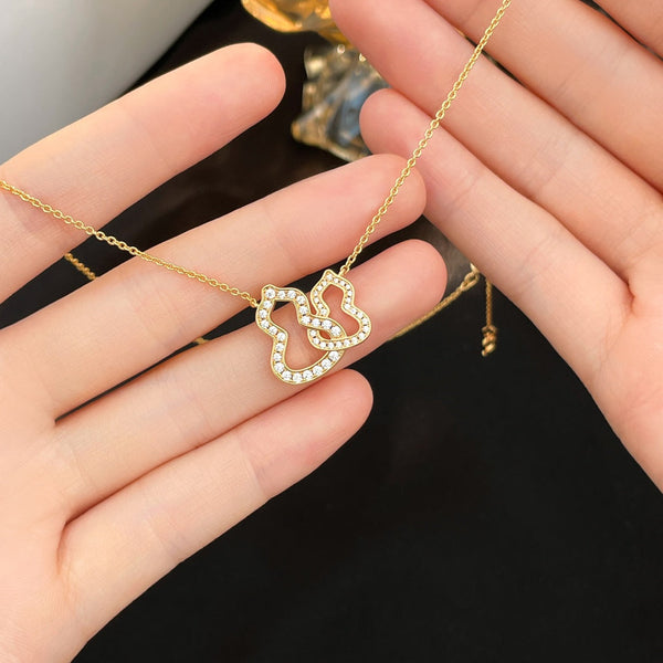 COLLANA CON DOPPIO DIAMANTE WULU