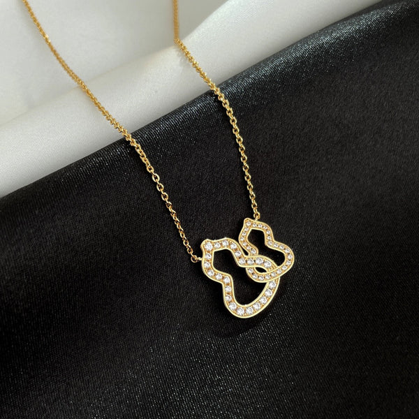 COLLANA CON DOPPIO DIAMANTE WULU