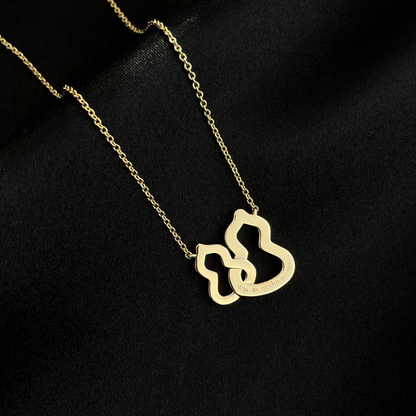 COLLANA CON DOPPIO DIAMANTE WULU